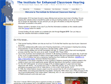 Tablet Screenshot of classroomhearing.org